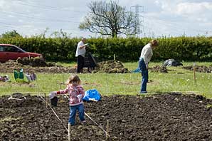 Allotment site on 11th May