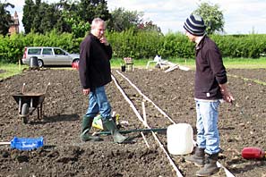 Allotment site on 16th May