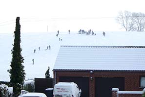 Snow in Cropwell 5-2-12