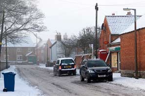 Snow in Cropwell 5-2-12