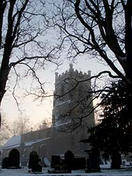 Snow in Cropwell 5-2-12