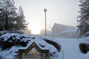 Snow in Cropwell 5-2-12