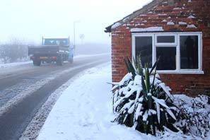 Snow in Cropwell 5-2-12