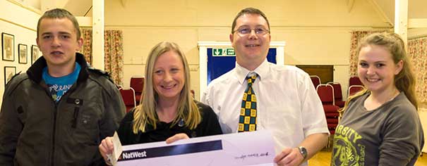 Bike Ride Cheque Presentation