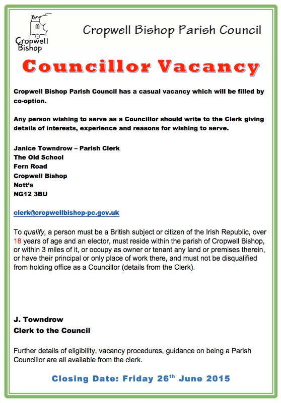 Councillor Advert