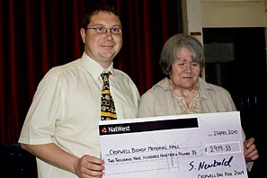 Bike Ride cheque presentation