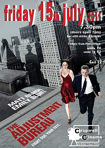 Cinema poster for The Adjustment Bureau
