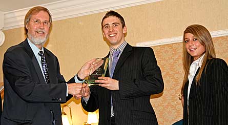 John Greenwood presents prize