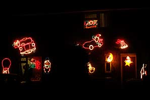 Xmas lights in Cropwell Bishop
