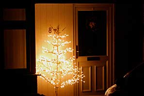 Xmas lights in Cropwell Bishop