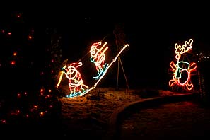 Xmas lights in Cropwell Bishop