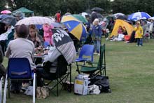 spirits not dampened