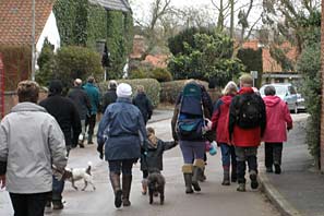 Colston Bassett walk 14-2-10