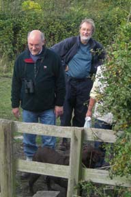 Malcolm and John let the dog go first