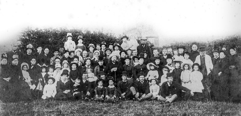 Rev Dobbin & Cricet Team & Villagers