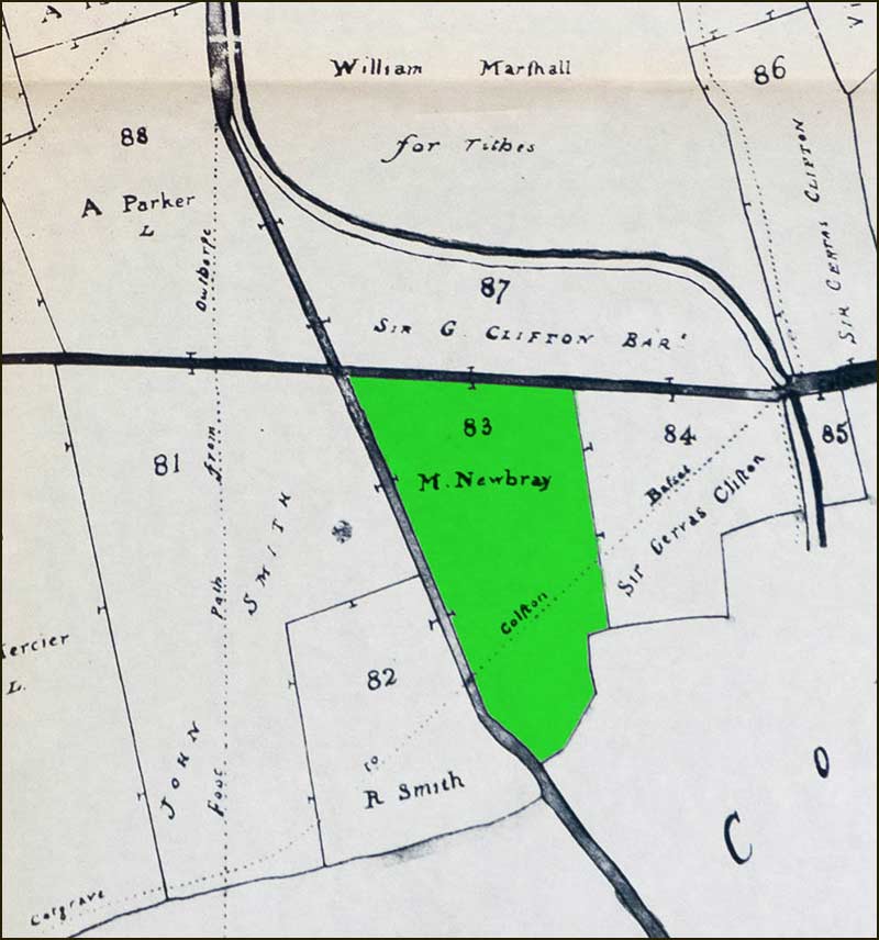 Field owned by M. Newbray