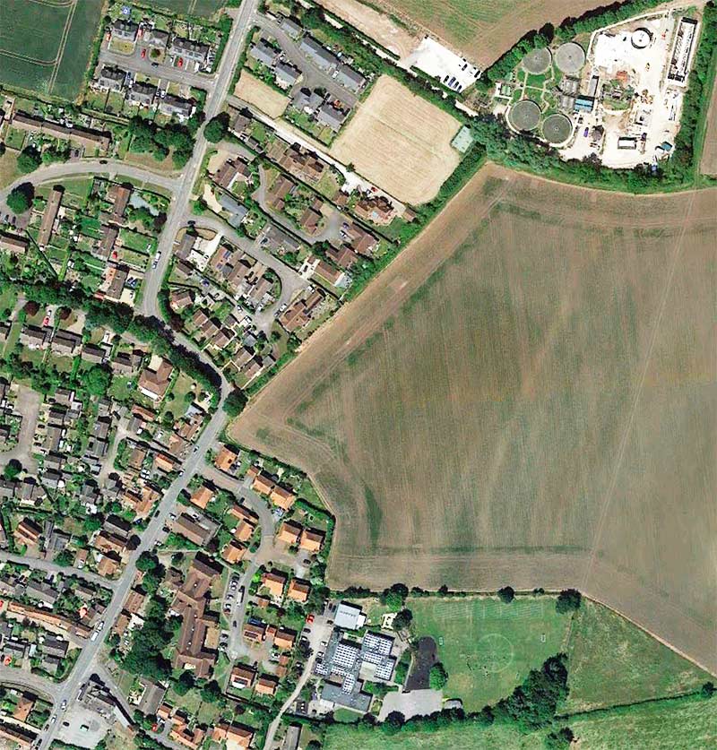 View of proposed housing site