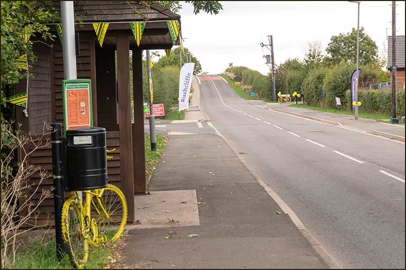 Waiting for the arrival of the Tour of Britain cycle race on the morning of Saturday 8th September 2018