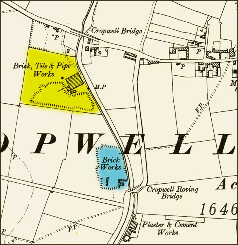 Map showing Cotton Brickworks