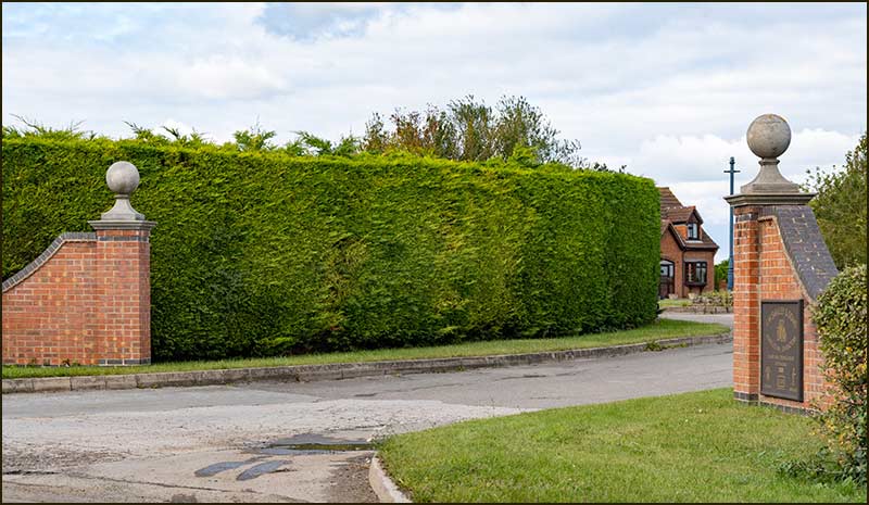 the entrance to Smalley's Farm (2020)