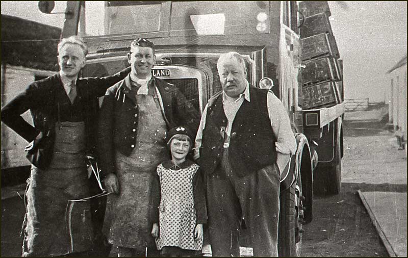 Percy and Margaret Brown outside Wheatsheaf