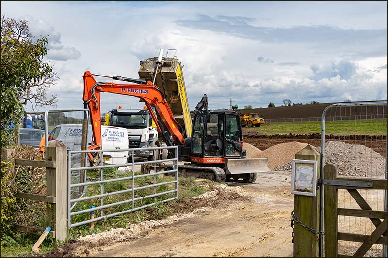 House building work begins