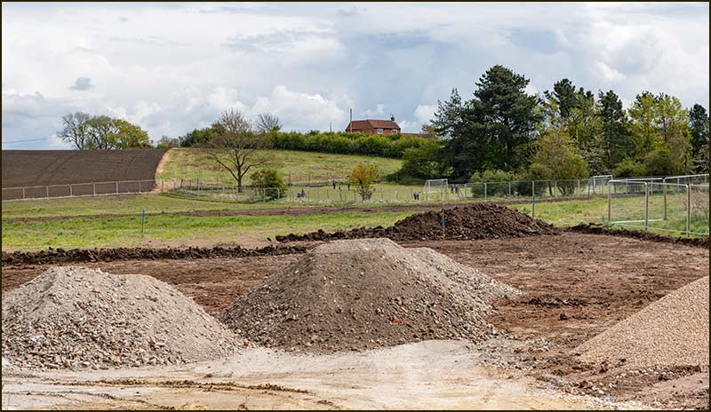 House building work begins