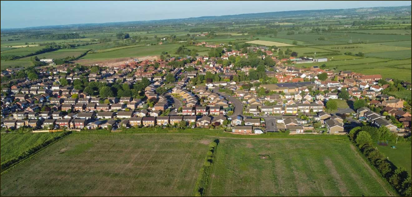 Drone photo of Cropwell Bishop