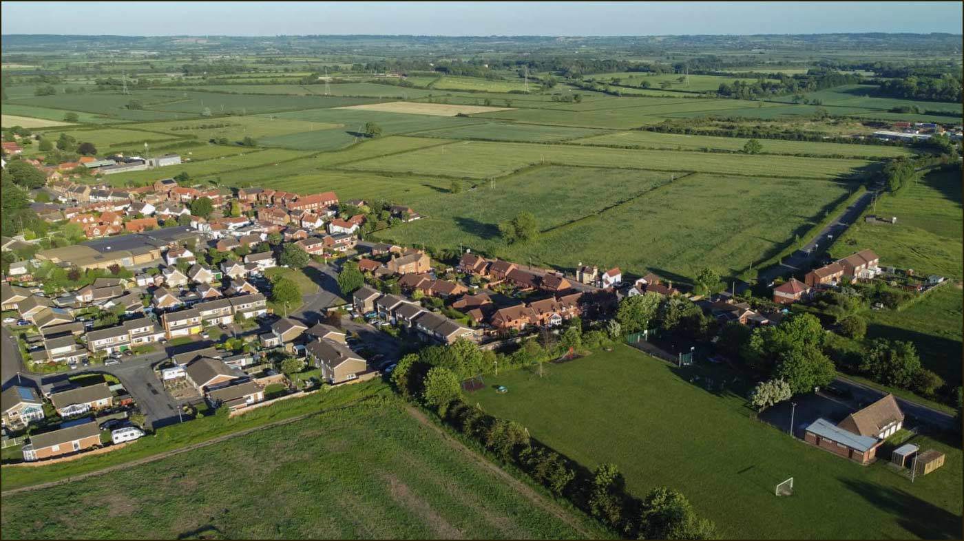 Drone photo of Cropwell Bishop