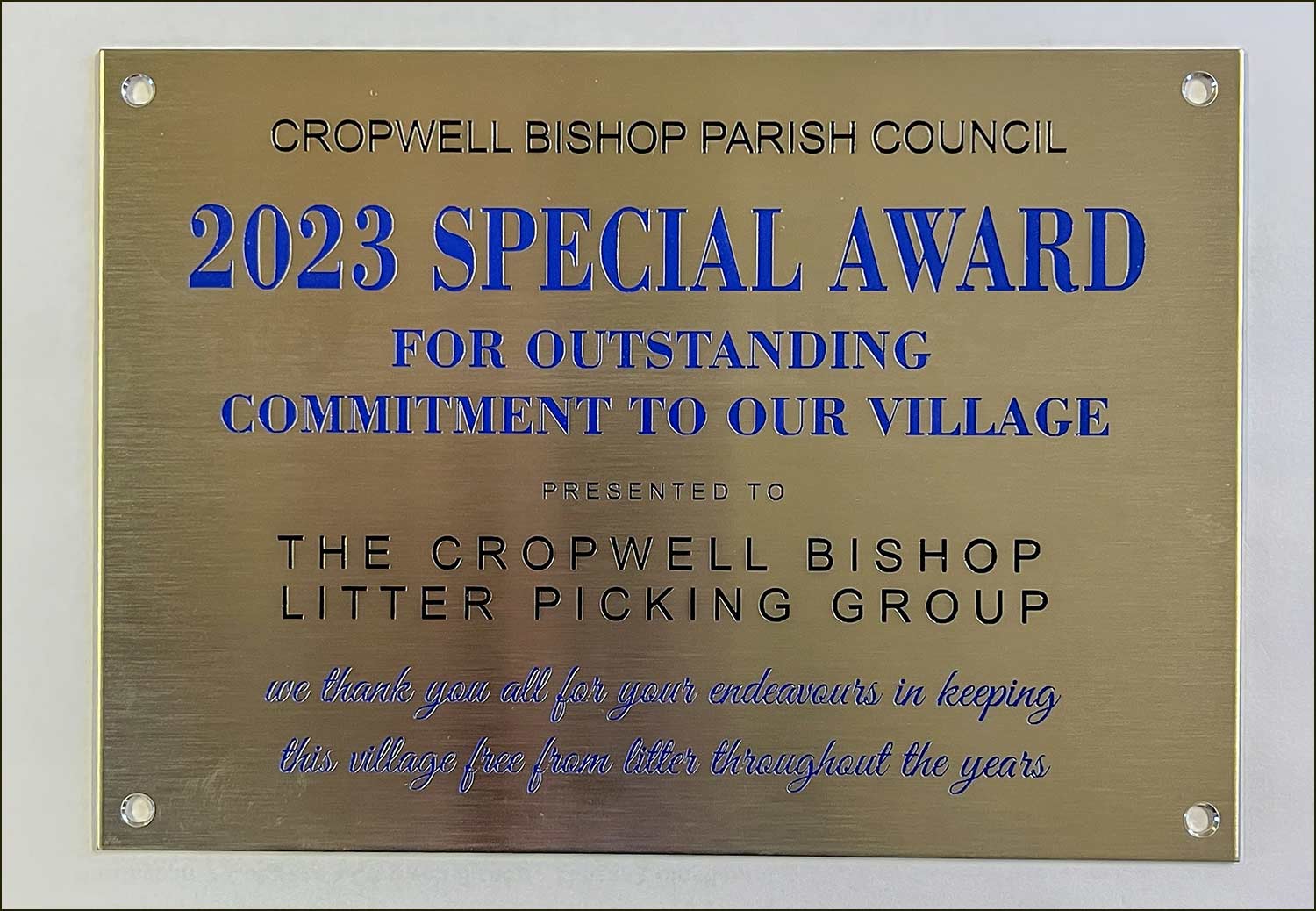 Litter Picking Award