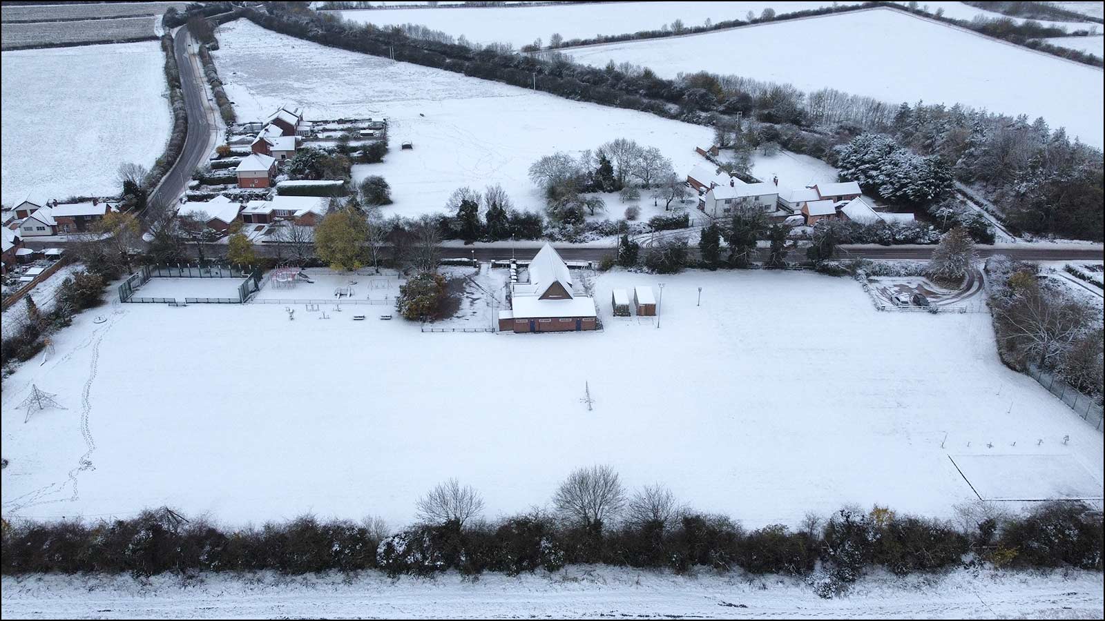 Snow from drone
